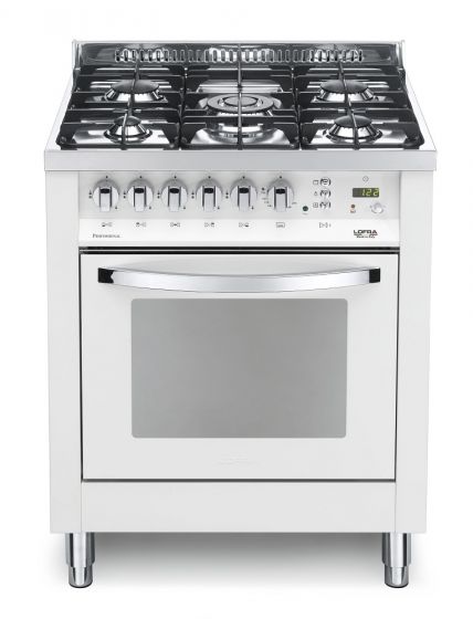 LOFRA kaasuliesi 70 RAINBOW kaasu-uunilla, valkoinen