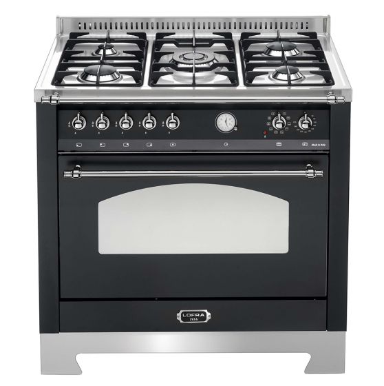 Lofra Dolce Vita kaasuliesi sähköuunilla 90 cm musta/kromi
