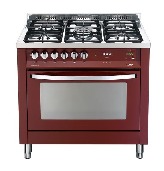 Lofra Rainbow kaasuliesi kaasu-uunilla 90 cm, burgundy