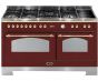 Lofra Dolce Vita kaasuliesi kahdella sähköuunilla 150 cm, burgundy