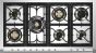 Steel Ascot 120 Combi kaasuliesi kahdella sähköuunilla, kerma