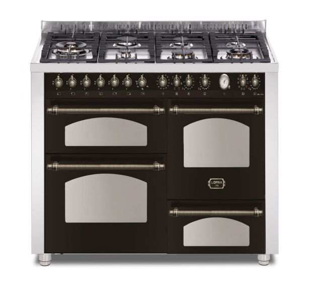 LOFRA kaasuliesi 110 DOLCEVITA 3-uunia musta/pronssi