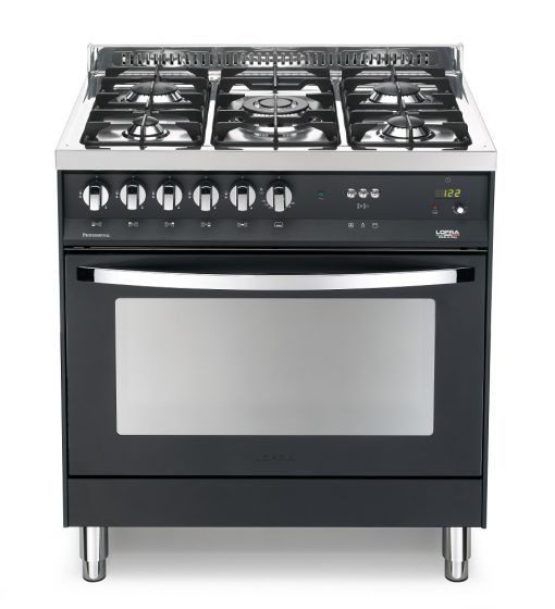 LOFRA kaasuliesi 80 RAINBOW kaasu-uunilla, musta