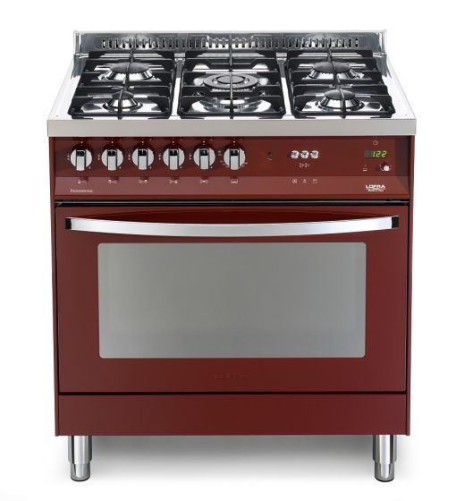 LOFRA kaasuliesi 80 RAINBOW kaasu-uunilla, burgundy