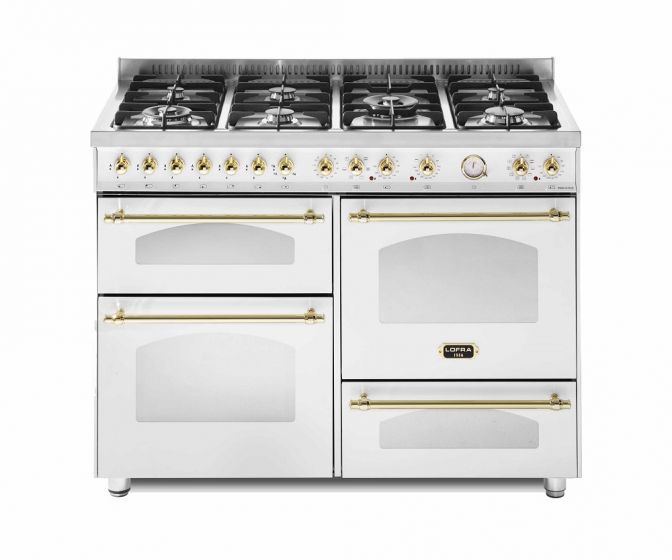 LOFRA kaasuliesi 120 DOLCEVITA Quattroporte valkoinen/messinki