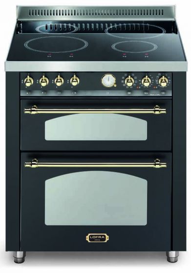 LOFRA Liesi induktio DOLCEVITA 70 musta/messinki - 2 uunia