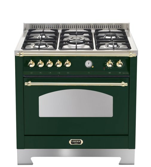 LOFRA kaasuliesi 90 DOLCEVITA 1- uuni, vihreä/messinki