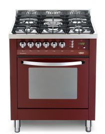 LOFRA kaasuliesi 70 RAINBOW kaasu-uunilla, burgundy