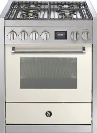 Steel Genesi 70 kaasuliesi sähköuunilla, valkoinen