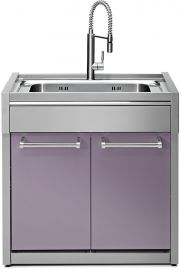 Steel Genesi tiskiallaskaapisto isolla altaalla 90 cm lila