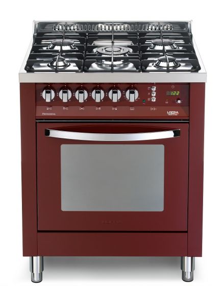 LOFRA kaasuliesi 70 RAINBOW kaasu-uunilla, burgundy